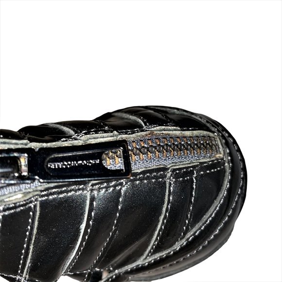 Rebecca Minkoff Black Strappy High Heel Open Cage Booties Pumps Shoes Grey - Picture 11 of 13